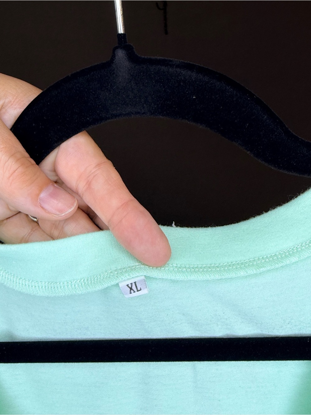 Mint Green V-Neck Tee - Picture 3 of 3